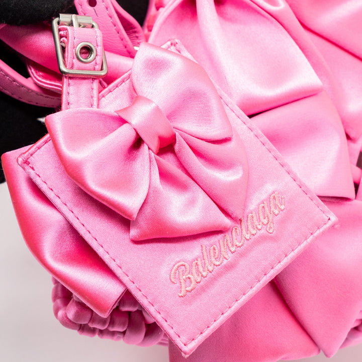 Top Quality Balenciaga Mini Tote Bag 2023s Valentine’s day Limited Edition Fabric Pink SHW