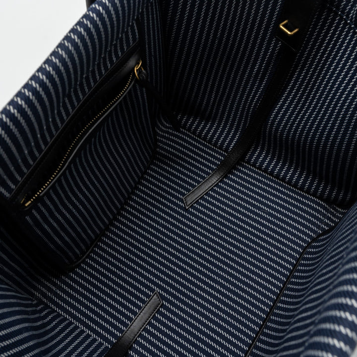 Celine phantom luggage bag canvas /  leather dark blue / black