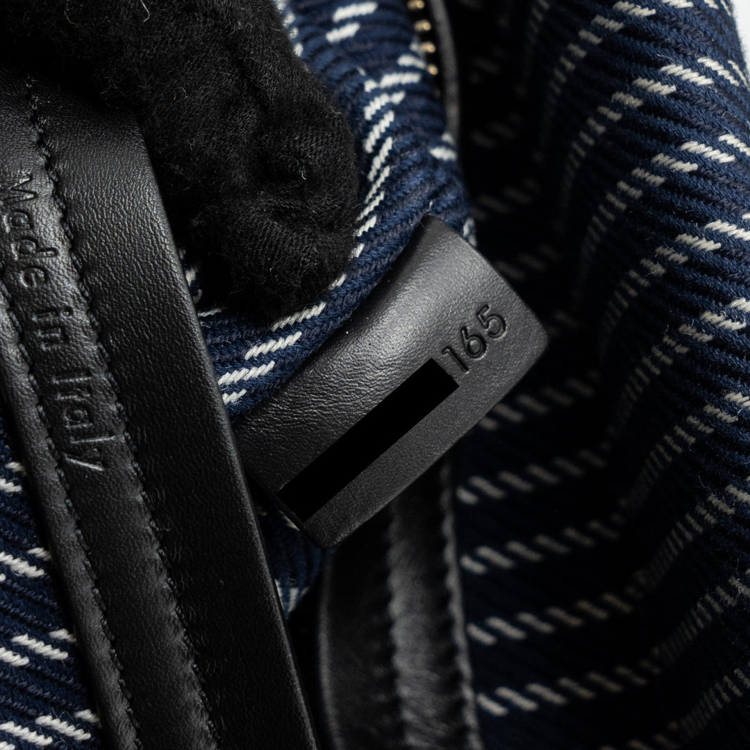 Celine phantom luggage bag canvas /  leather dark blue / black