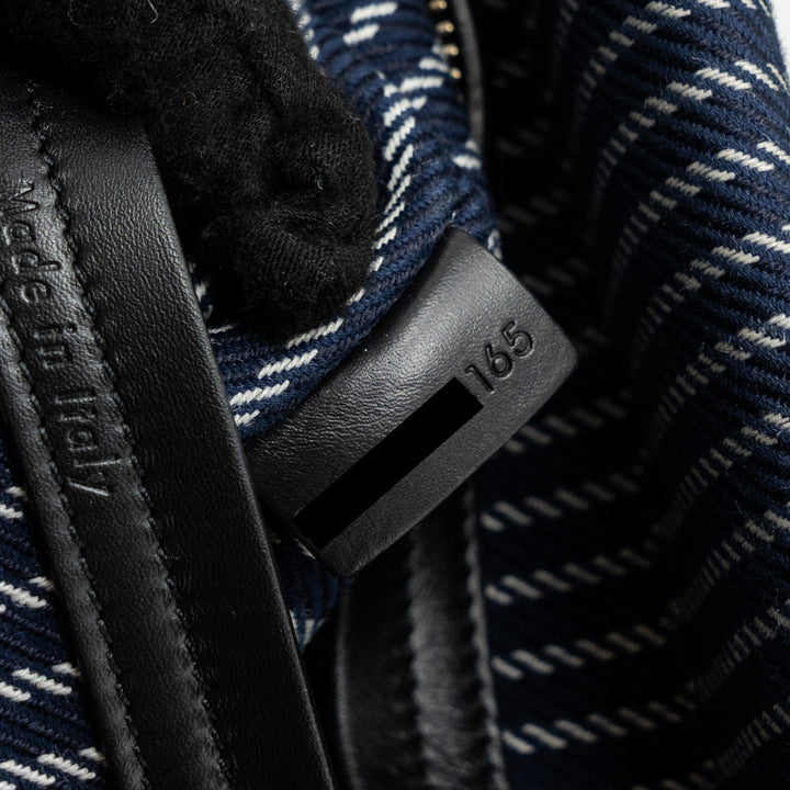 Celine phantom luggage bag canvas /  leather dark blue / black
