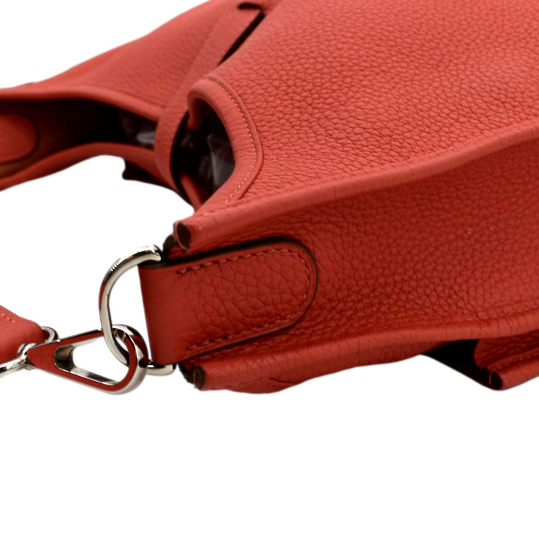 Top quality Hermes Evelyne Gen III GM Clemence Leather Crossbody Bag Red