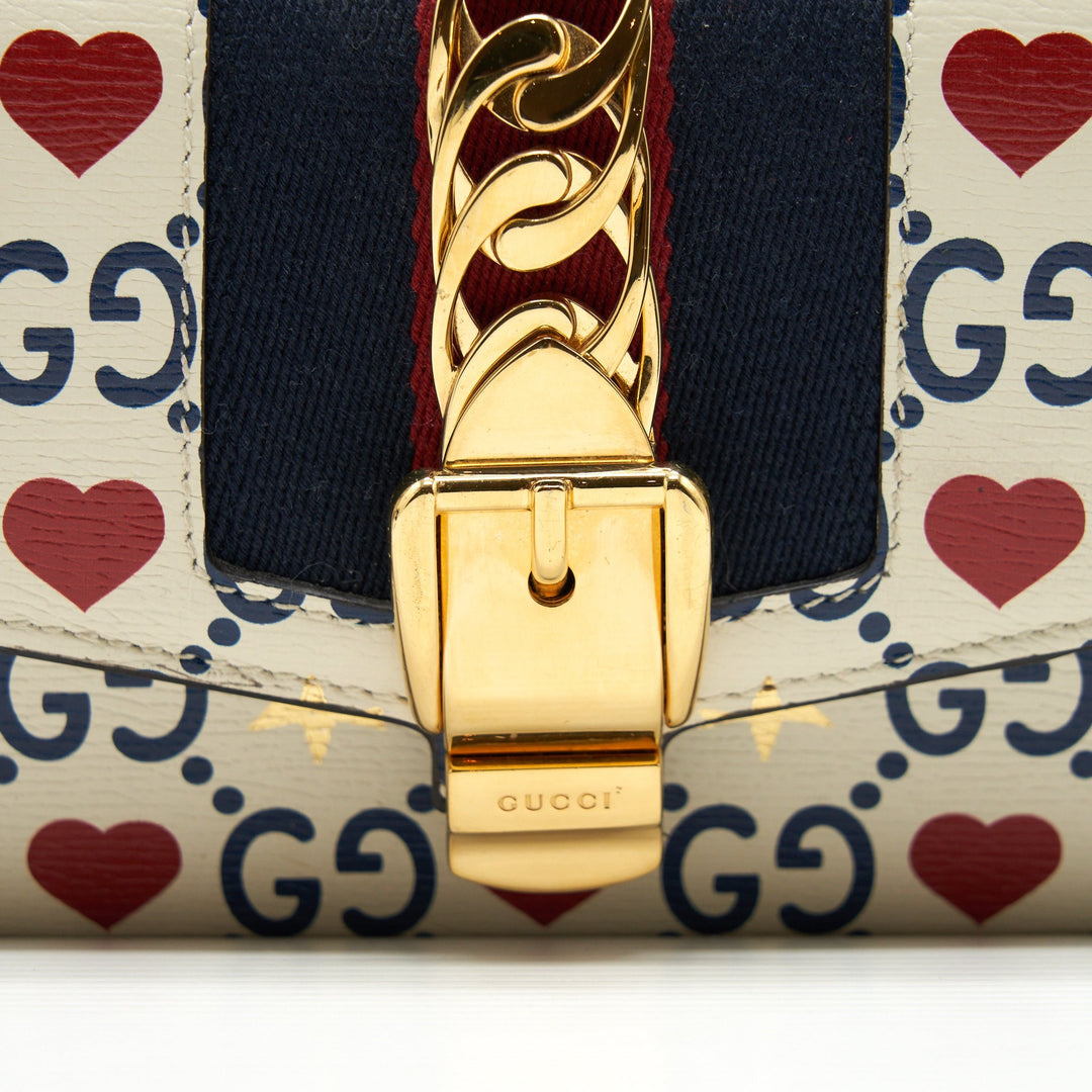 Gucci Mini Sylvie Crossbody Bag White/Multicolour