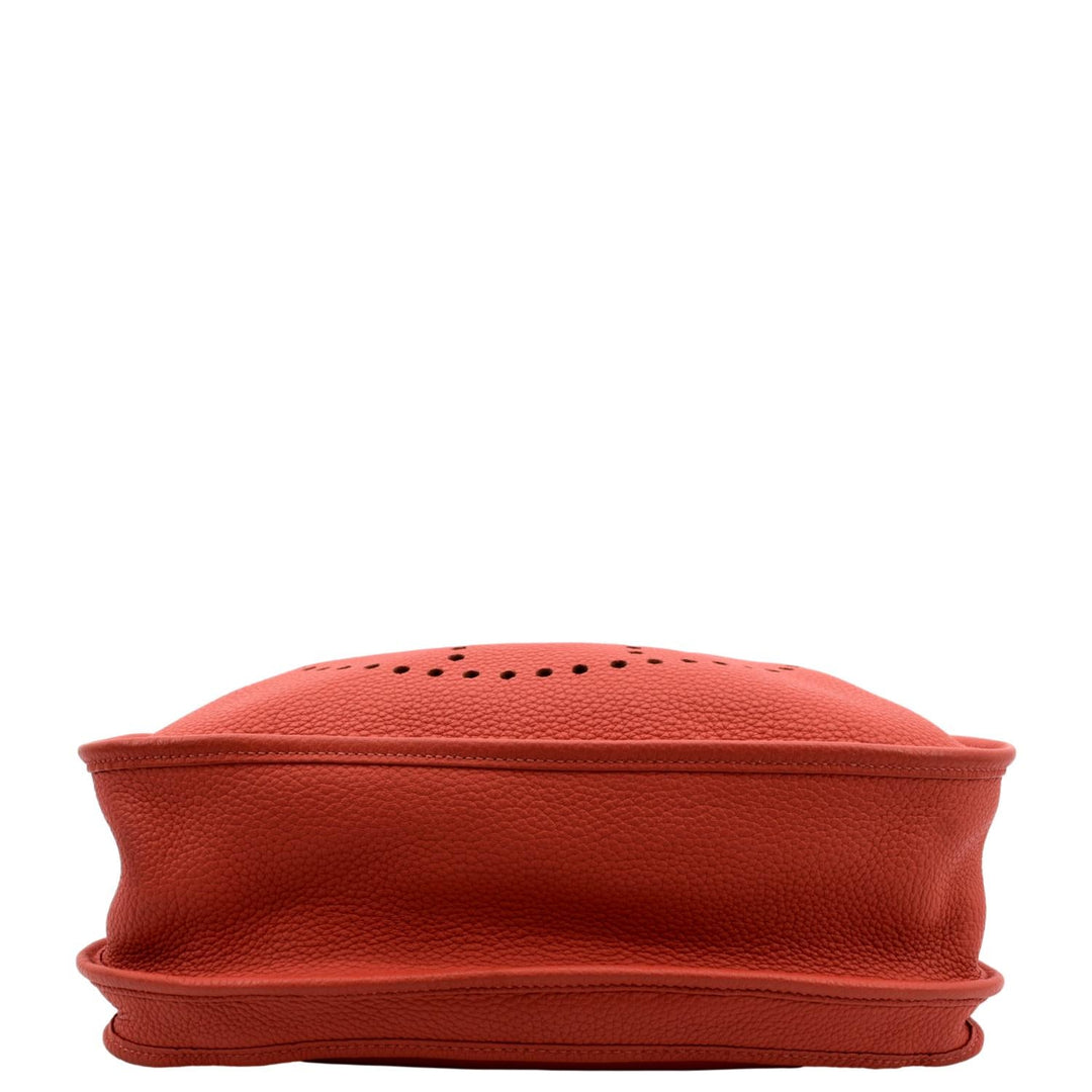 Top quality Hermes Evelyne Gen III GM Clemence Leather Crossbody Bag Red