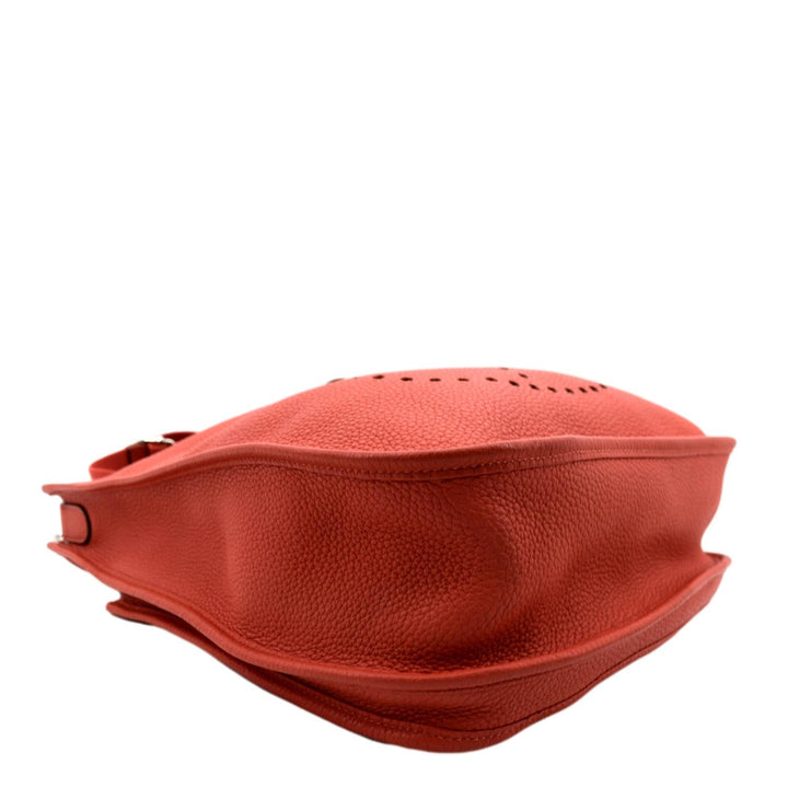 Top quality Hermes Evelyne Gen III GM Clemence Leather Crossbody Bag Red