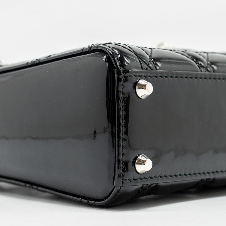 Dior Mini Lady Dior Patent Black