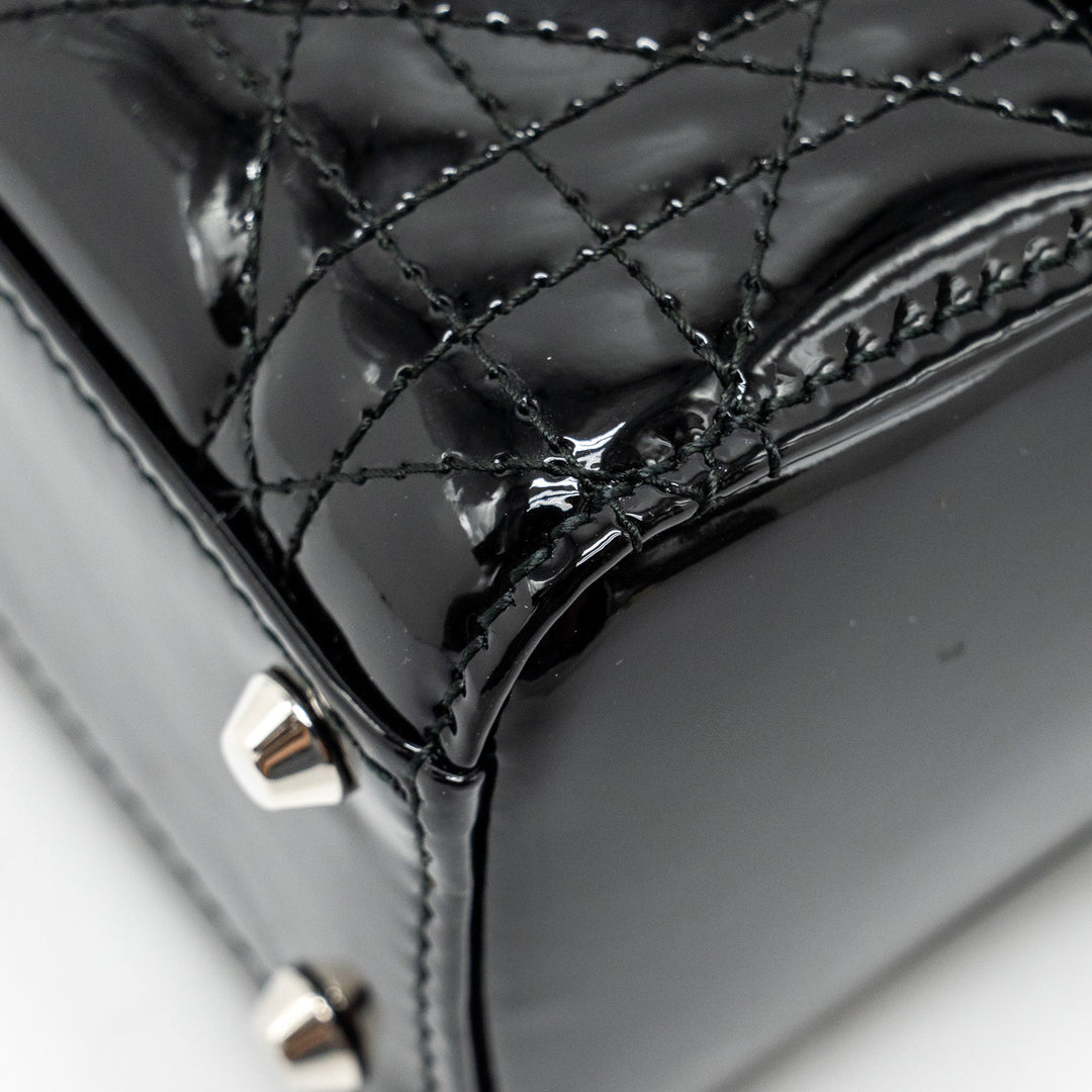Dior Mini Lady Dior Patent Black