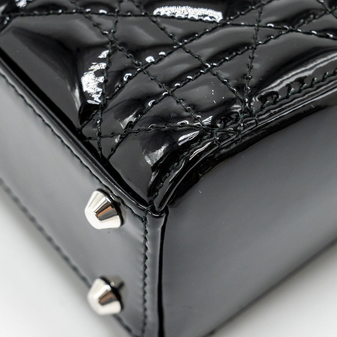 Dior Mini Lady Dior Patent Black