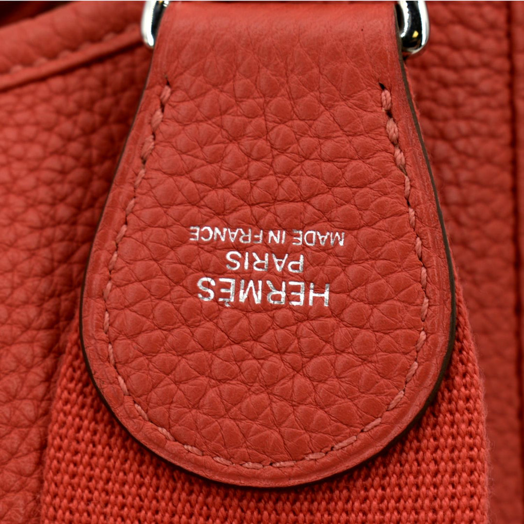 Top quality Hermes Evelyne Gen III GM Clemence Leather Crossbody Bag Red