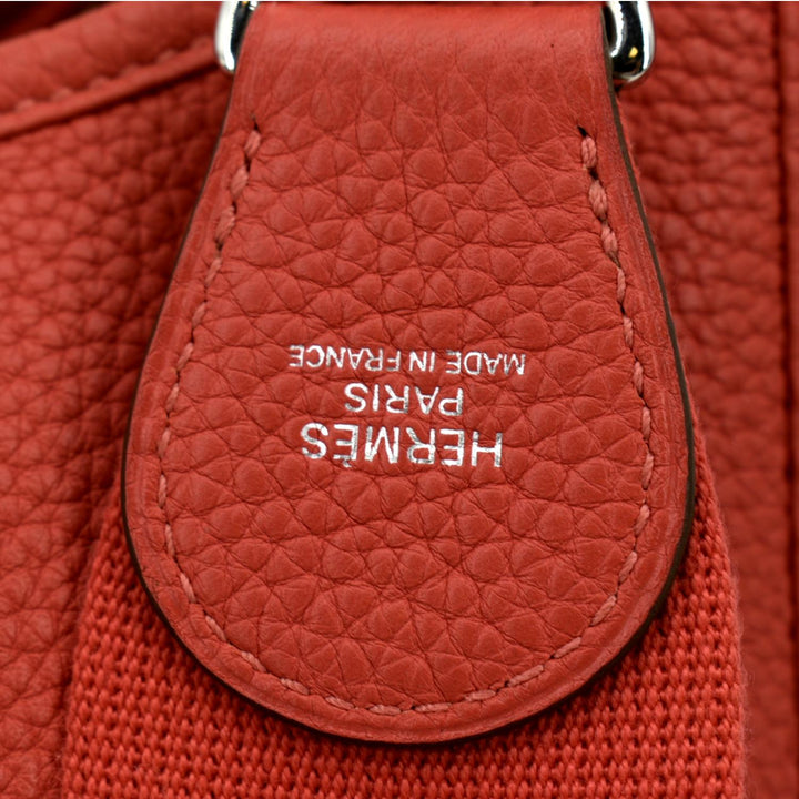 Top quality Hermes Evelyne Gen III GM Clemence Leather Crossbody Bag Red