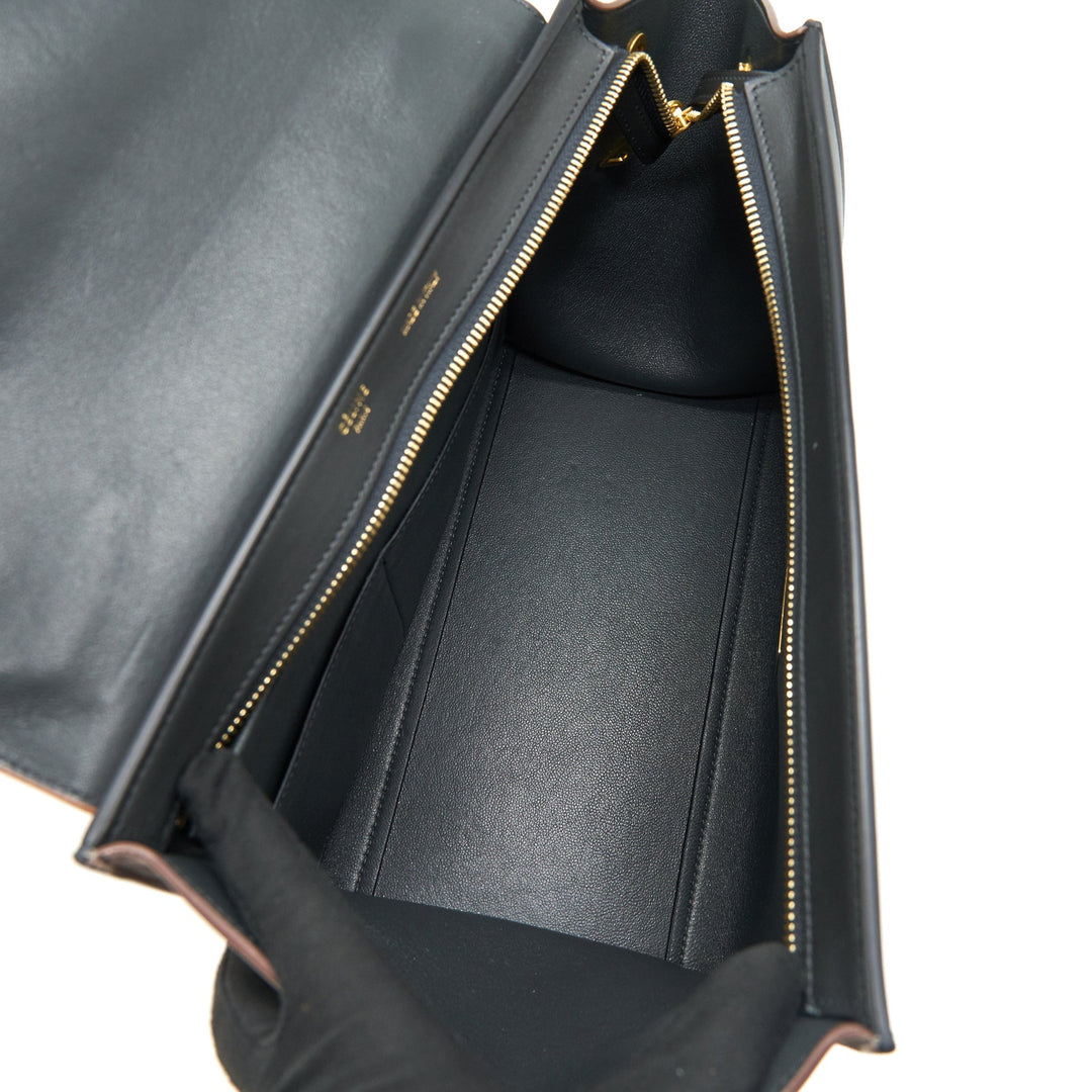 Top Quality Celine SMALL TRAPEZE BAG MULTI COLOuR BEIGE/ BLACK/ PINK BEIGE