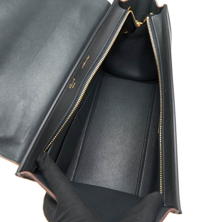 Top Quality Celine SMALL TRAPEZE BAG MULTI COLOuR BEIGE/ BLACK/ PINK BEIGE