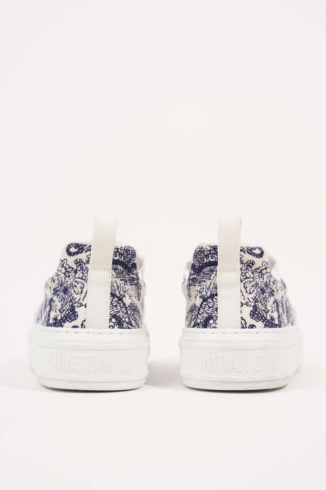 Christian Dior Womens Toile De Jouye Slip On Sneaker Off White Blue EU 39.5 / UK 6.5