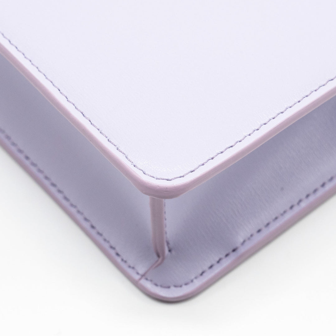 Top Quality Celine Triomphe Wallet on Chain Margo Shiny Calfskin Light Lavender