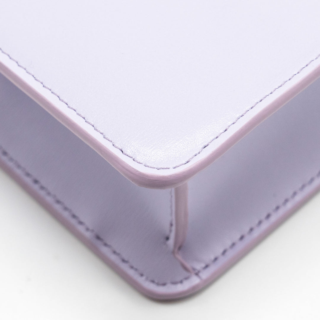 Top Quality Celine Triomphe Wallet on Chain Margo Shiny Calfskin Light Lavender