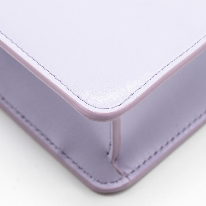Top Quality Celine Triomphe Wallet on Chain Margo Shiny Calfskin Light Lavender