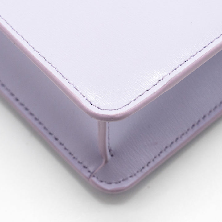 Top Quality Celine Triomphe Wallet on Chain Margo Shiny Calfskin Light Lavender