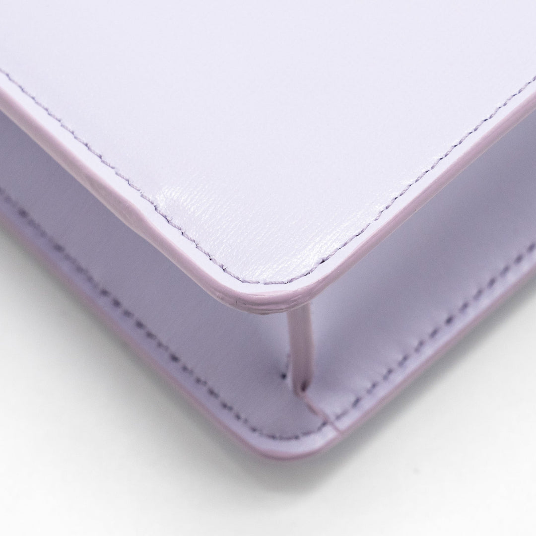 Top Quality Celine Triomphe Wallet on Chain Margo Shiny Calfskin Light Lavender