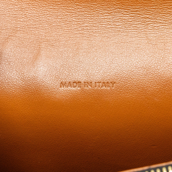 Top Quality Celine wallet on strap triomphe canvas / lambskin tan