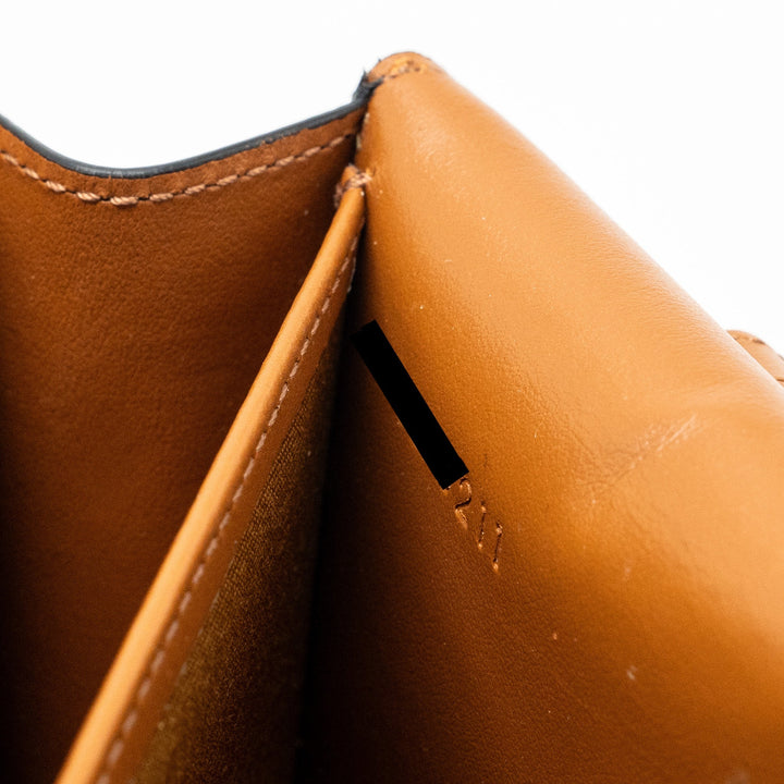 Top Quality Celine wallet on strap triomphe canvas / lambskin tan