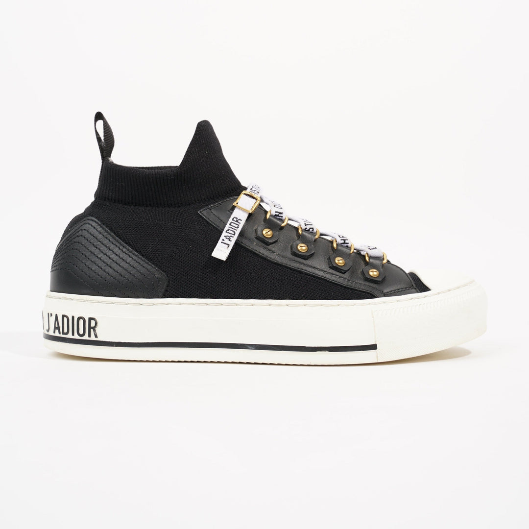 Christian Dior Womens Walk n' Dior Black White EU 37 / UK 4