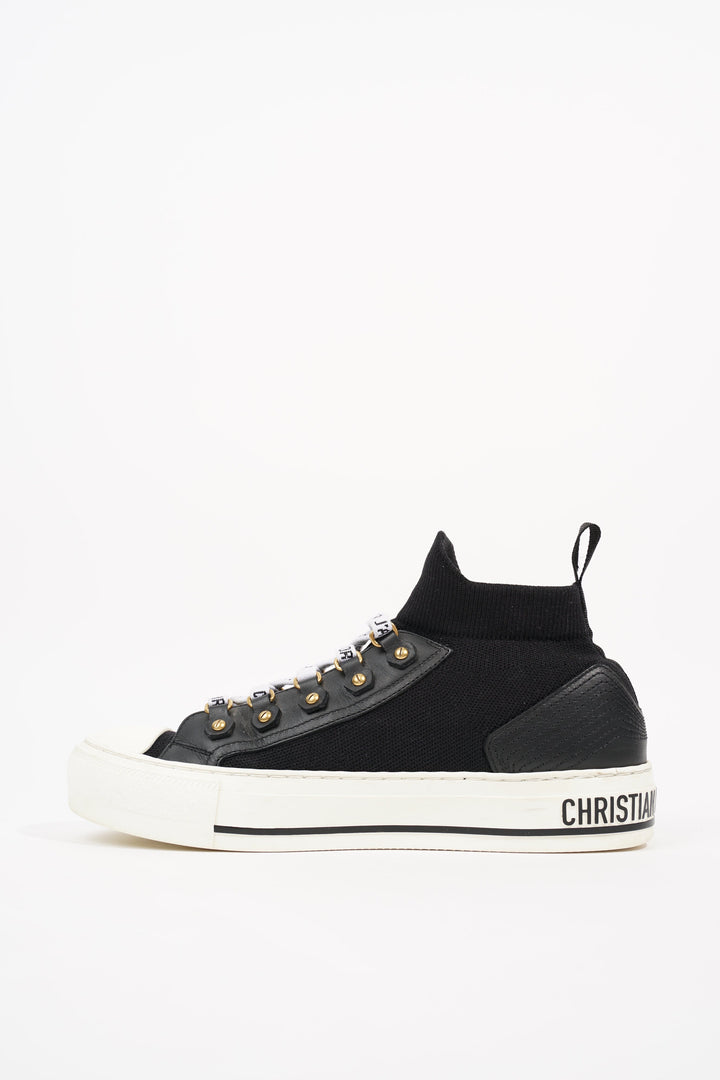 Christian Dior Womens Walk n' Dior Black White EU 37 / UK 4
