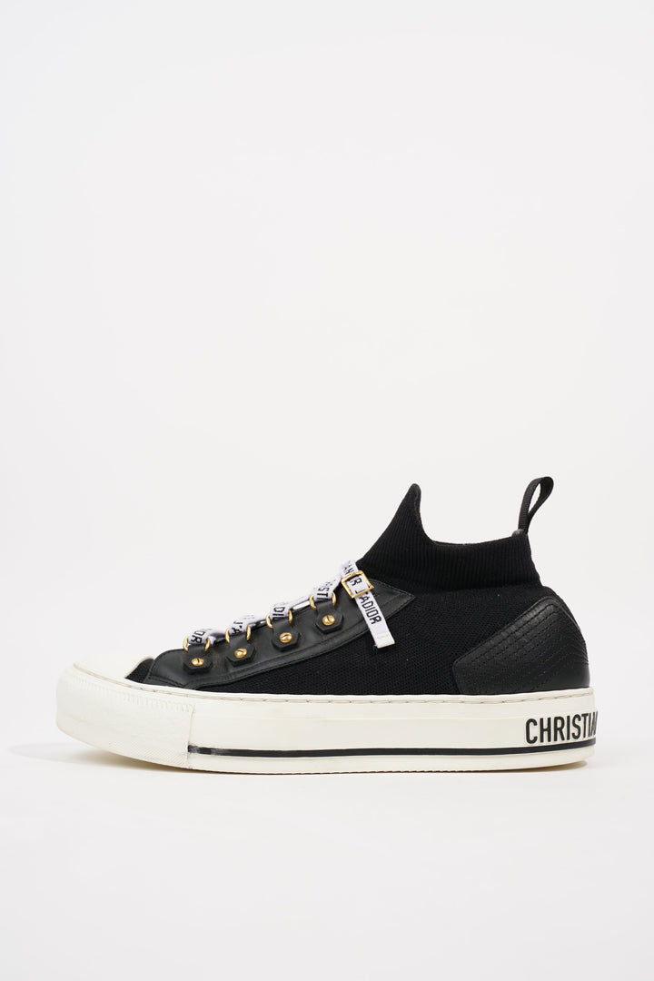 Christian Dior Womens Walk n' Dior Black White EU 37 / UK 4