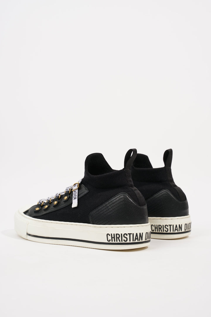 Christian Dior Womens Walk n' Dior Black White EU 37 / UK 4