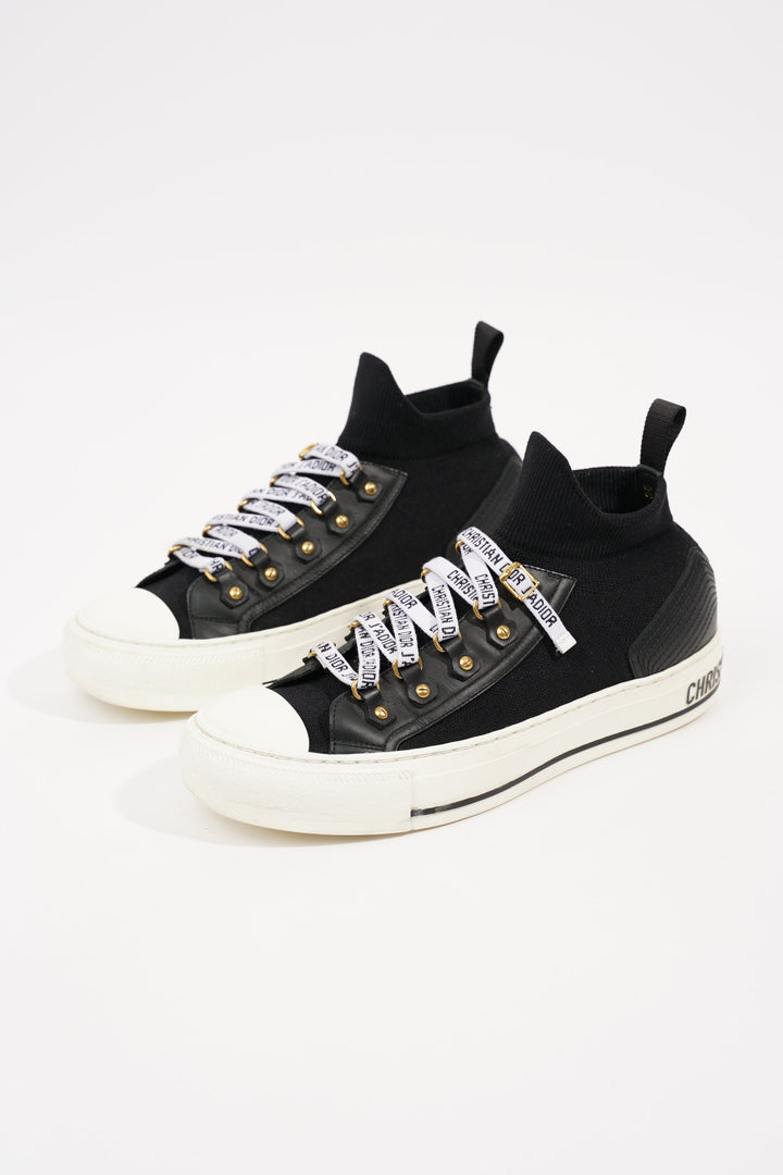 Christian Dior Womens Walk n' Dior Black White EU 37 / UK 4