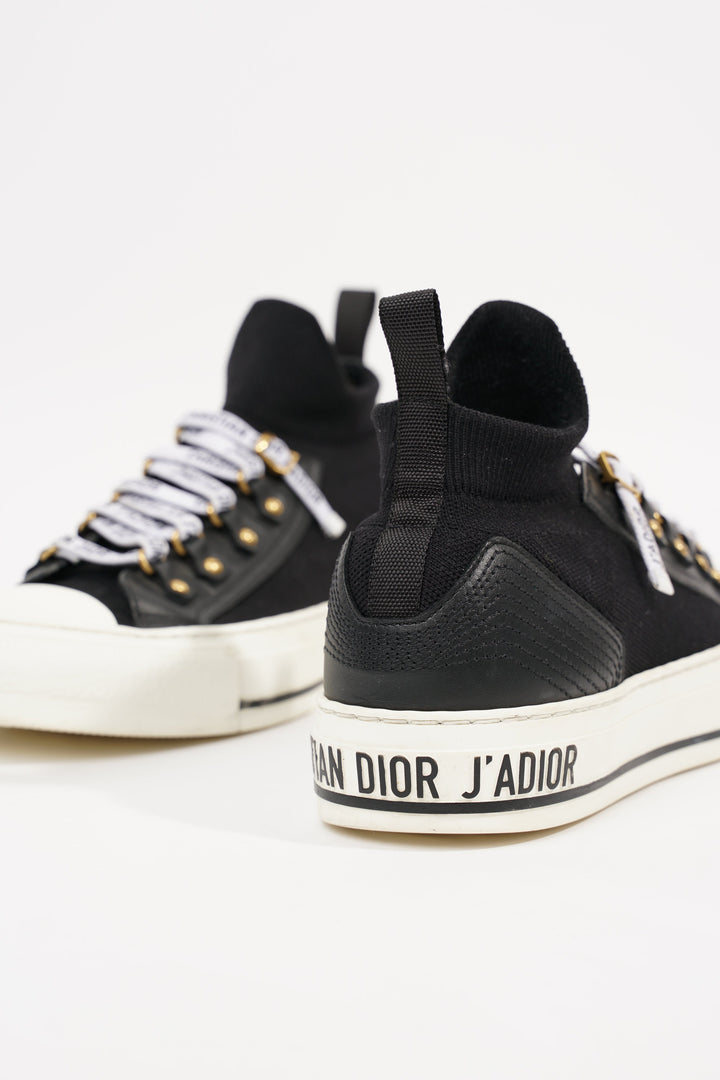 Christian Dior Womens Walk n' Dior Black White EU 37 / UK 4