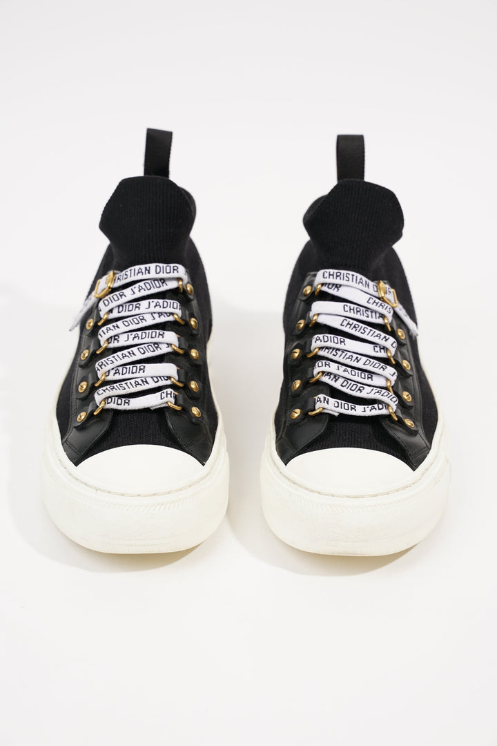Christian Dior Womens Walk n' Dior Black White EU 37 / UK 4