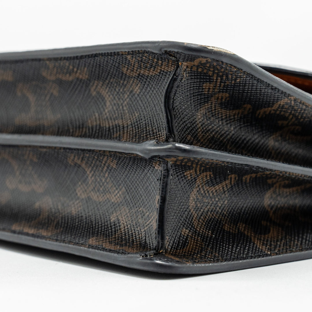 Top Quality Celine Wallet on strap Triomphe Canvas / Smooth Lambskin Tan
