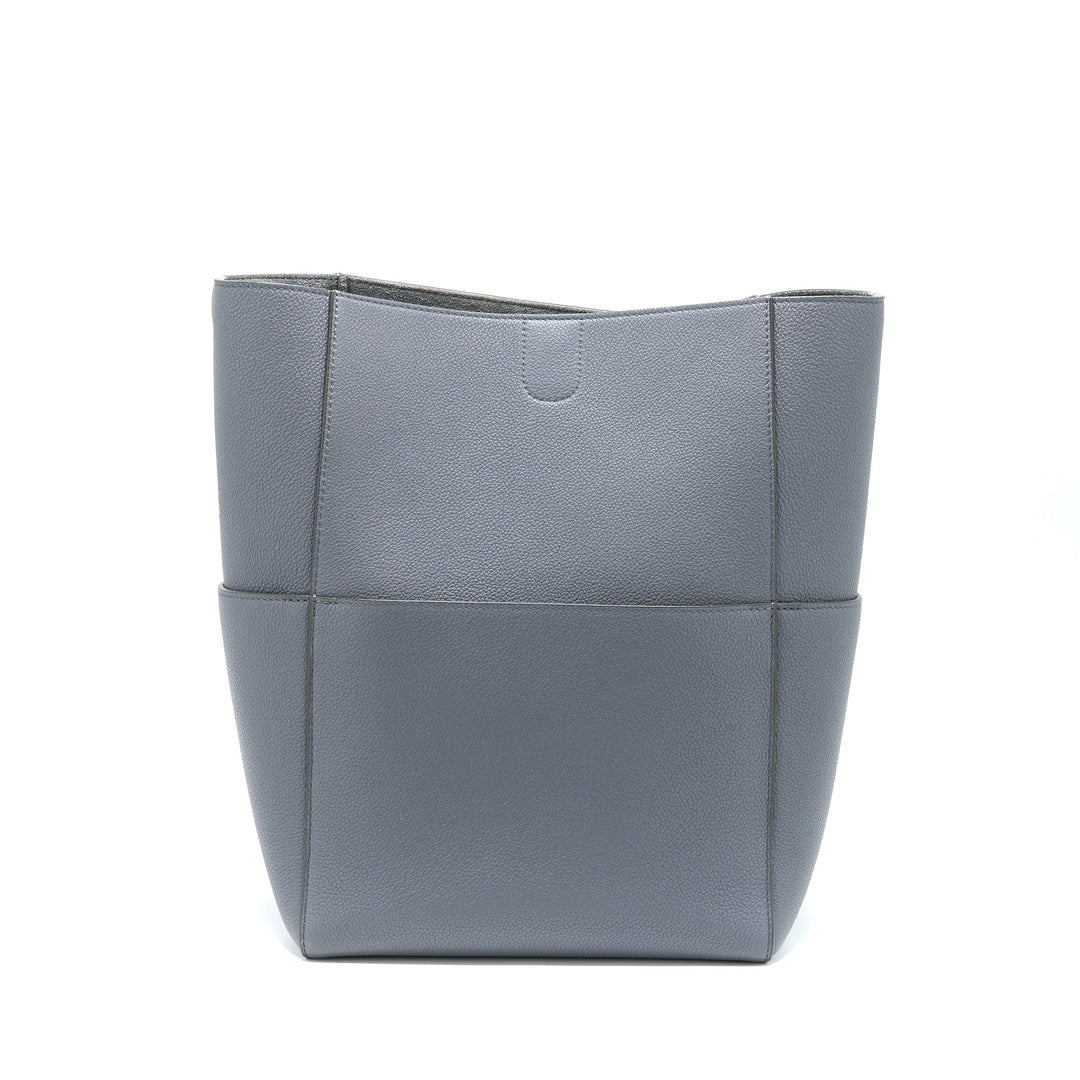 Celine Sangle Bucket Bag Calfskin Grey