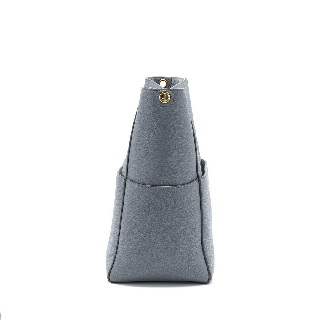 Celine Sangle Bucket Bag Calfskin Grey