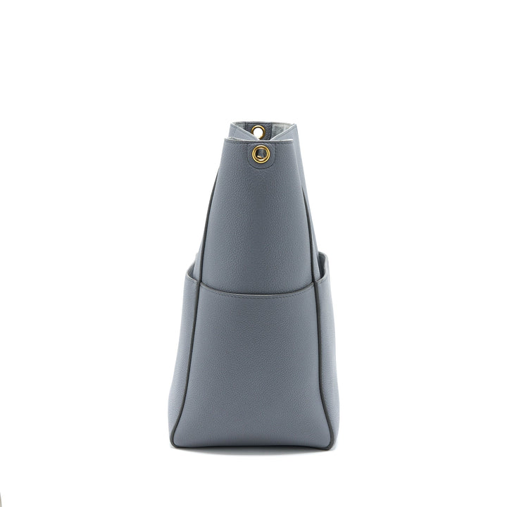 Celine Sangle Bucket Bag Calfskin Grey