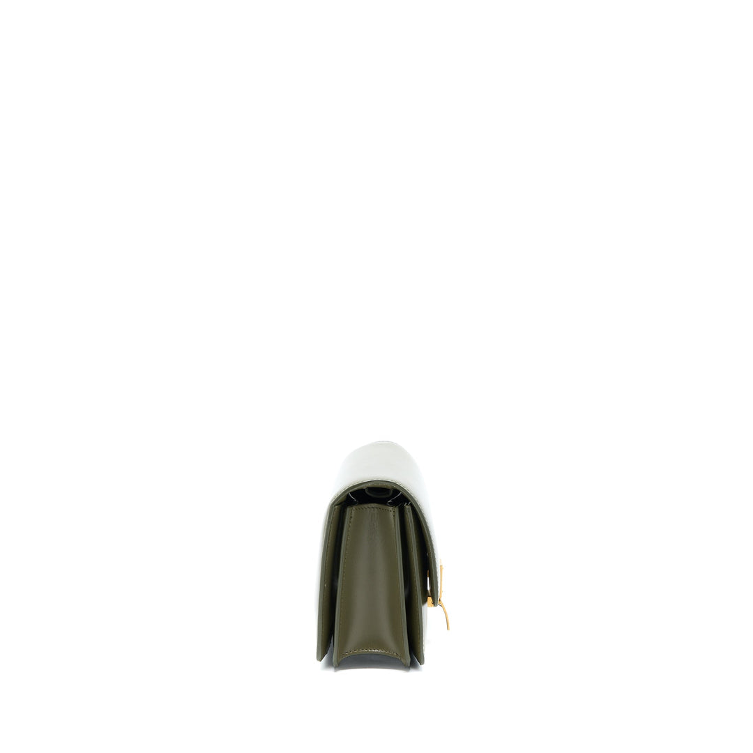 Celine Small Classic Bag Box Calfskin Army Green