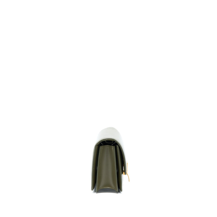 Celine Small Classic Bag Box Calfskin Army Green