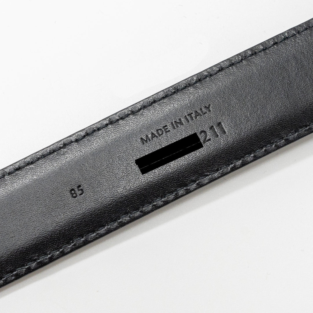 Celine size 85 Medium Triomphe belt calfskin black