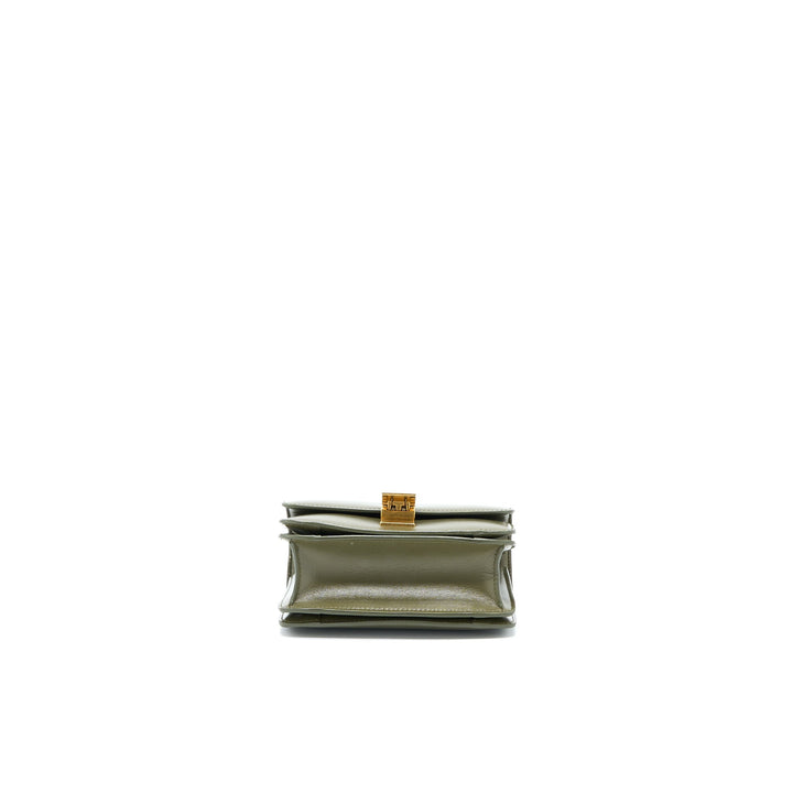 Celine Small Classic Bag Box Calfskin Army Green