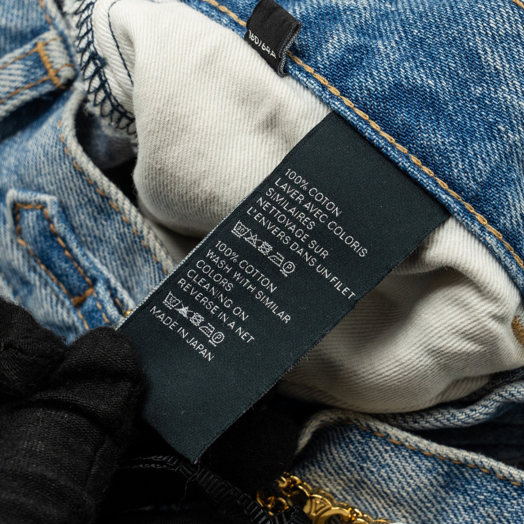 Top Quality Celine Size 25 Margaret Gourmettes Jeans Cotton in Union Wash Denim Blue