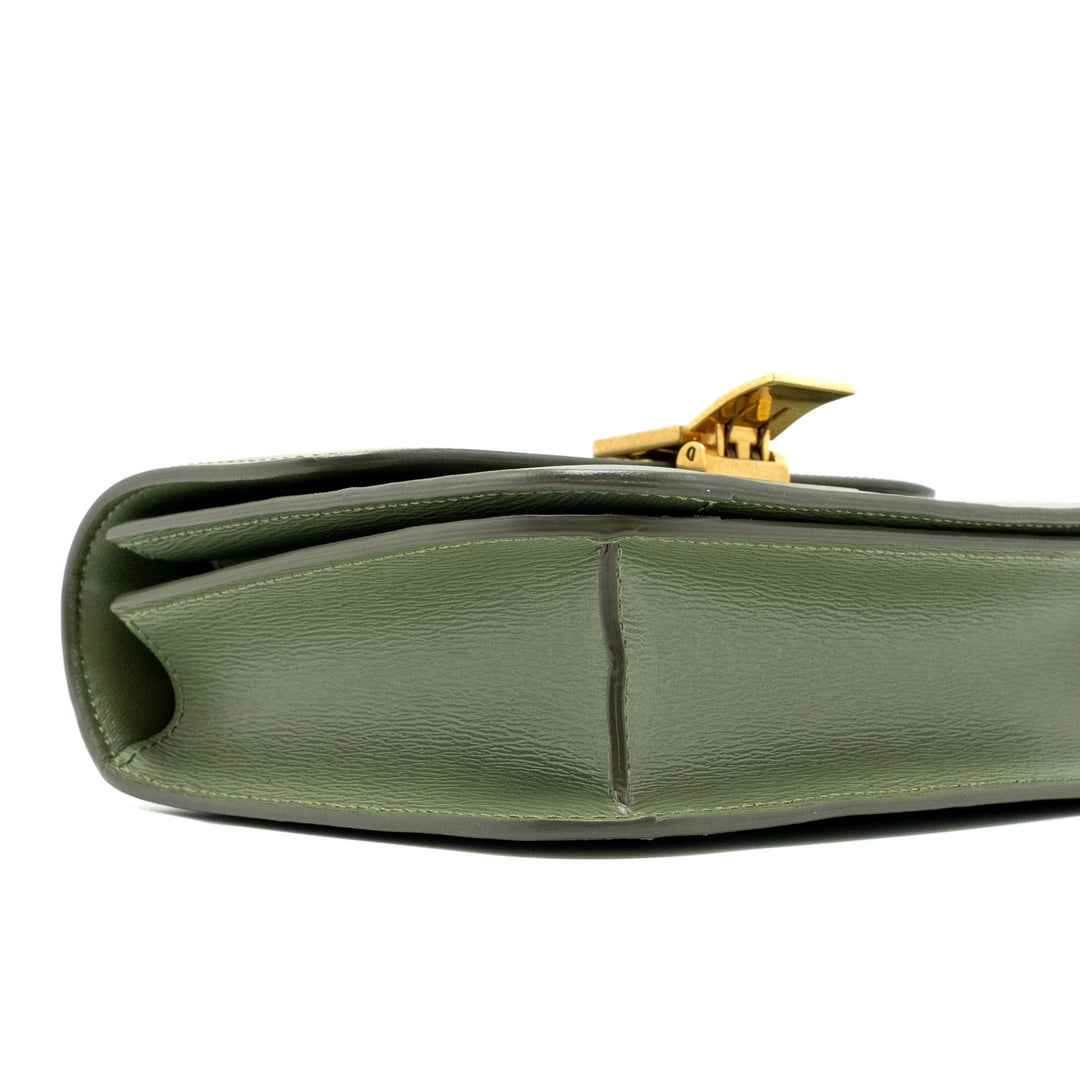Celine Teen box Bag Calfskin Light Khaki