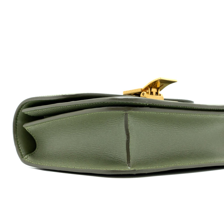 Celine Teen box Bag Calfskin Light Khaki