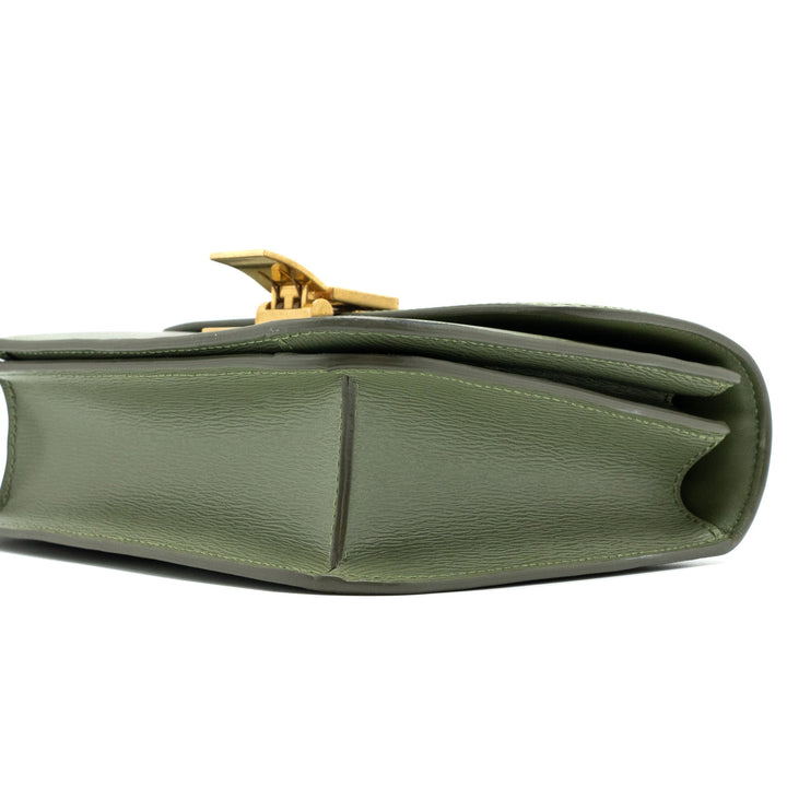 Celine Teen box Bag Calfskin Light Khaki