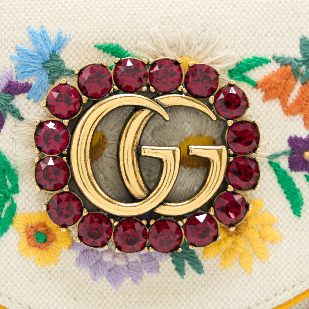 Gucci Crossbody Multicolour Print Fabric White