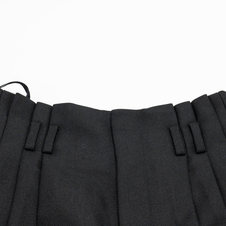 Top Quality Celine Size 34 Pantalon Margaret Gabardine Straight Pants Wool/Mohair Black