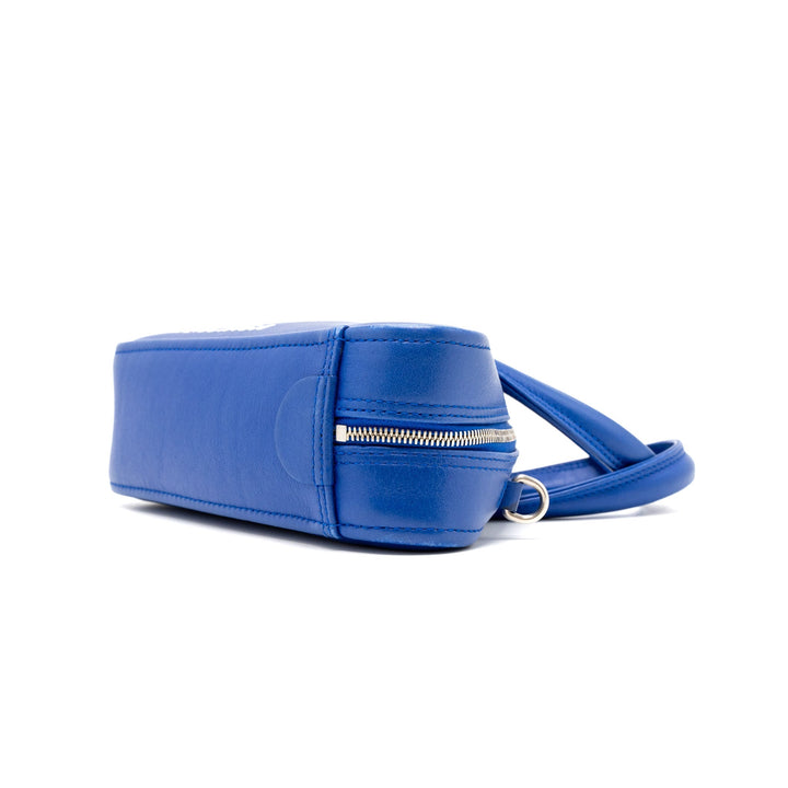 Top Quality Balenciaga Triangle Duffle Bag Calfskin Blue SHW