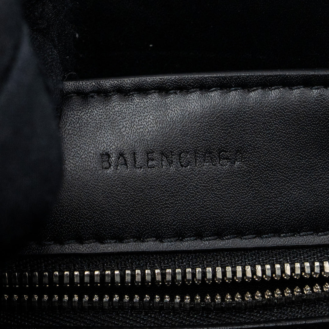 Top Quality Balenciaga XXS Everyday Tote Bag CROC-EMBOSSED calfskin Grey SHW