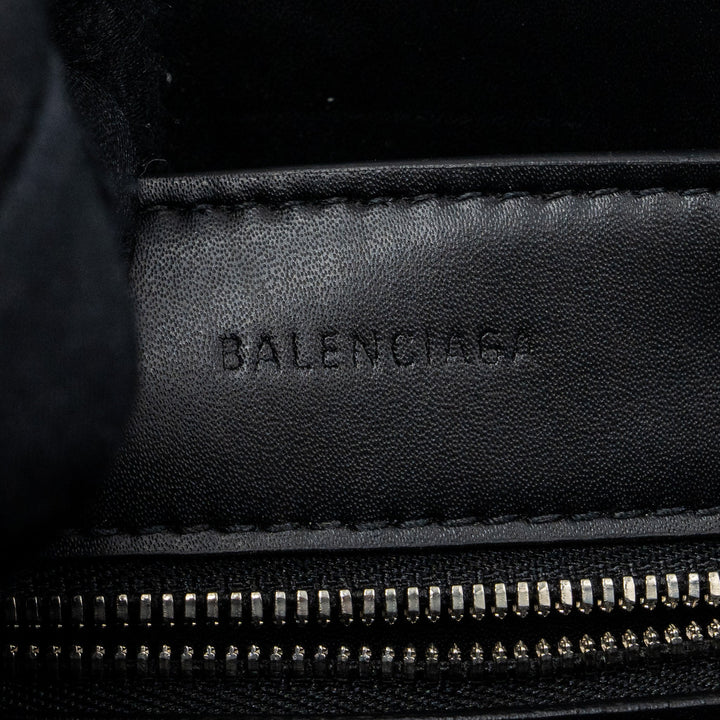 Top Quality Balenciaga XXS Everyday Tote Bag CROC-EMBOSSED calfskin Grey SHW