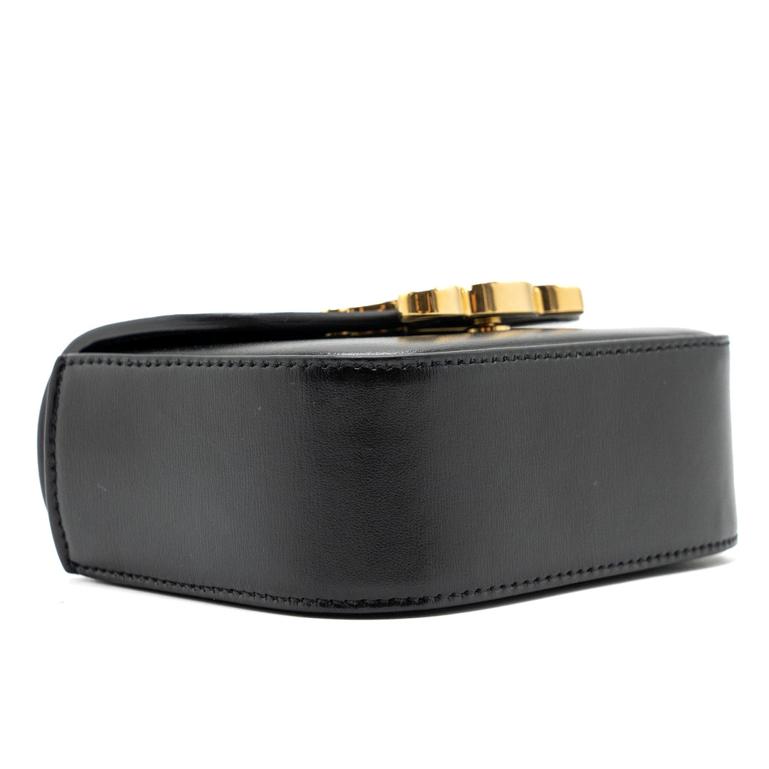 Celine mini Claude shiny calfskin black