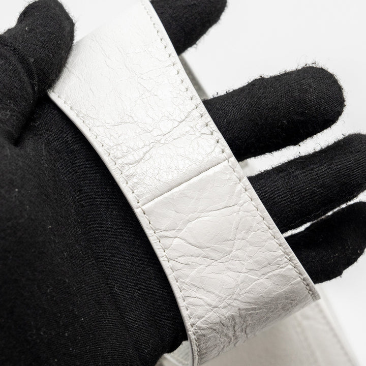 Top Quality Balenciaga Superbusy XS Sling Bag Calfskin Optic White SHW