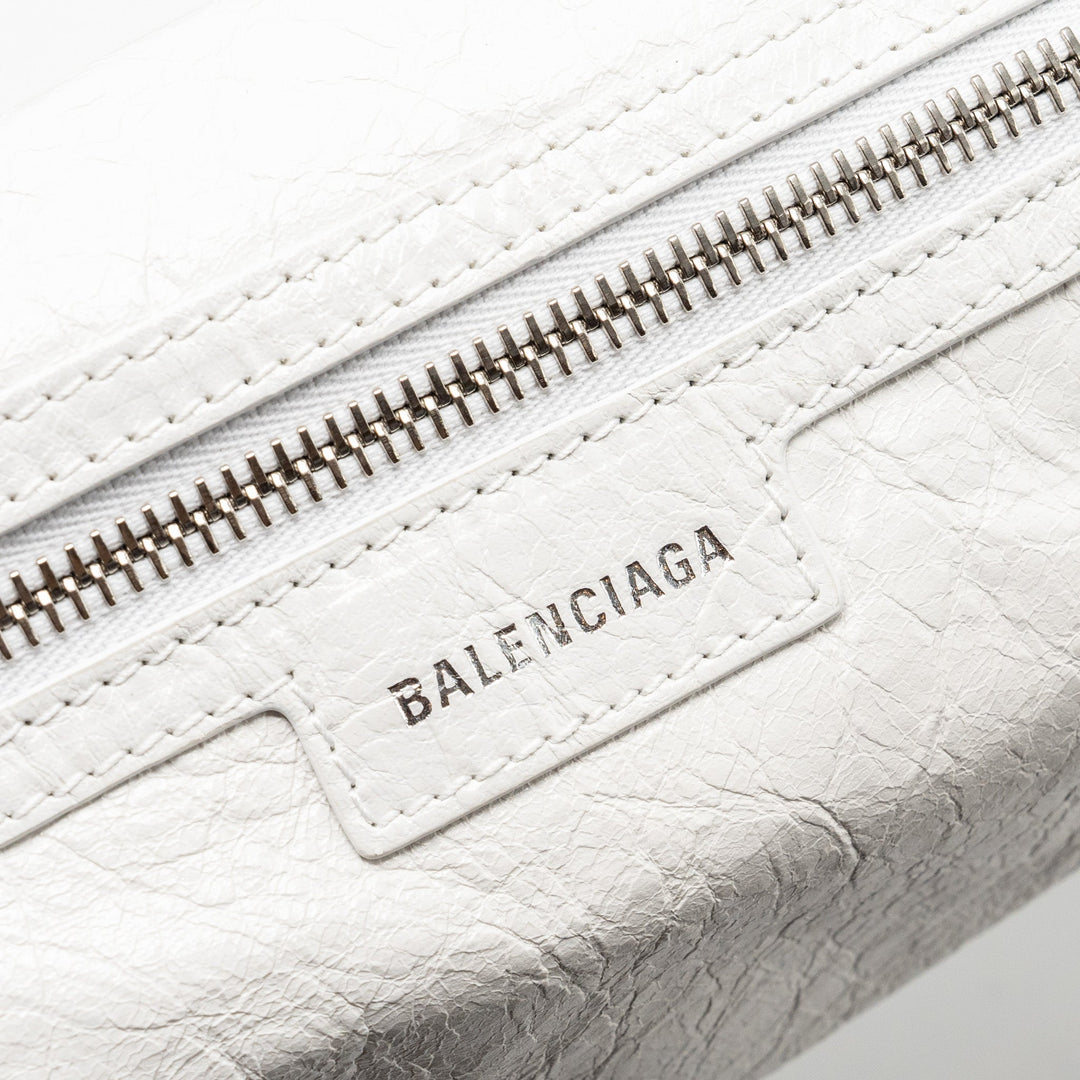 Top Quality Balenciaga Superbusy XS Sling Bag Calfskin Optic White SHW